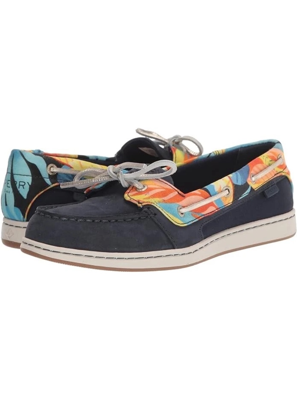 SPERRY WOMENS STARFISH CORAL NAVY MULTI USE BOAT SHOES NEW